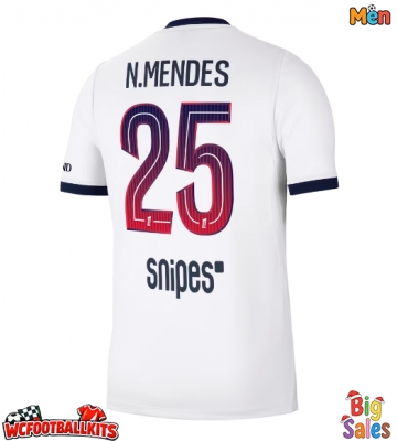 Paris Saint-Germain Nuno Mendes #25 Replica Away Stadium Shirt 2026-27 Short Sleeve